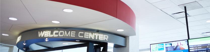 welcome center signage
