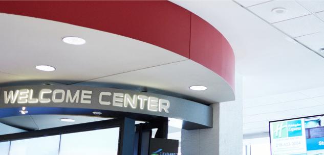 welcome center signage